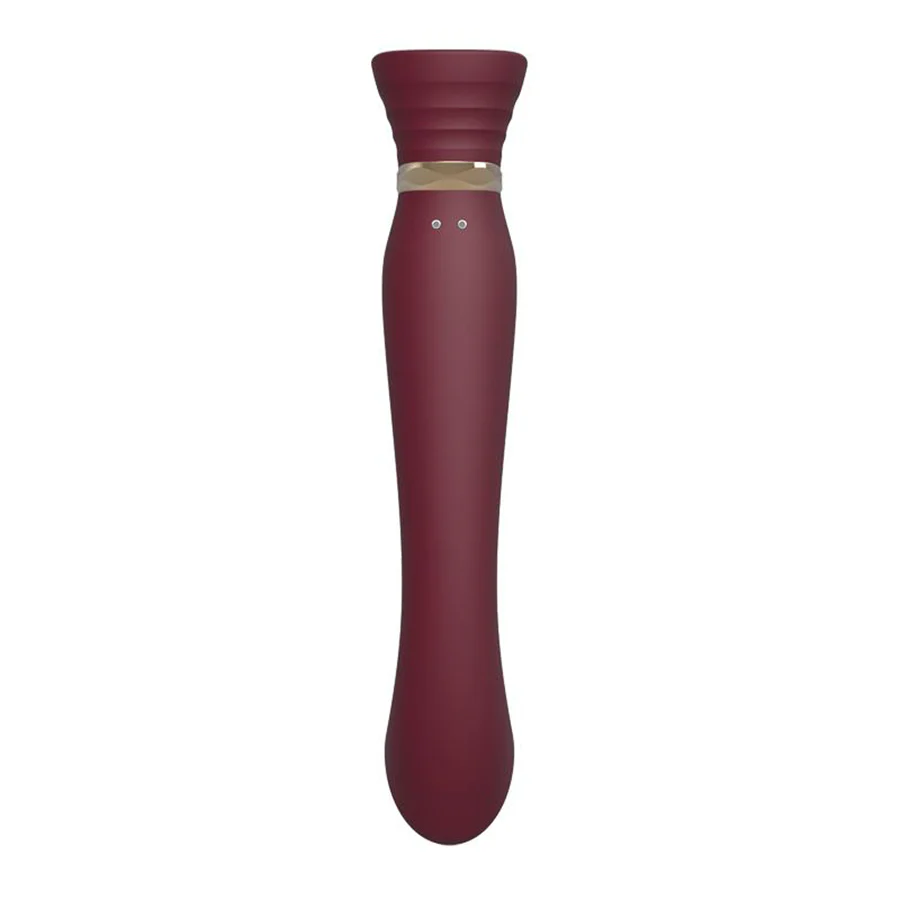 Set Vibrador de Lujo Queen Wine Red Controlado por APP Bluetooth by ZALO - Image 21